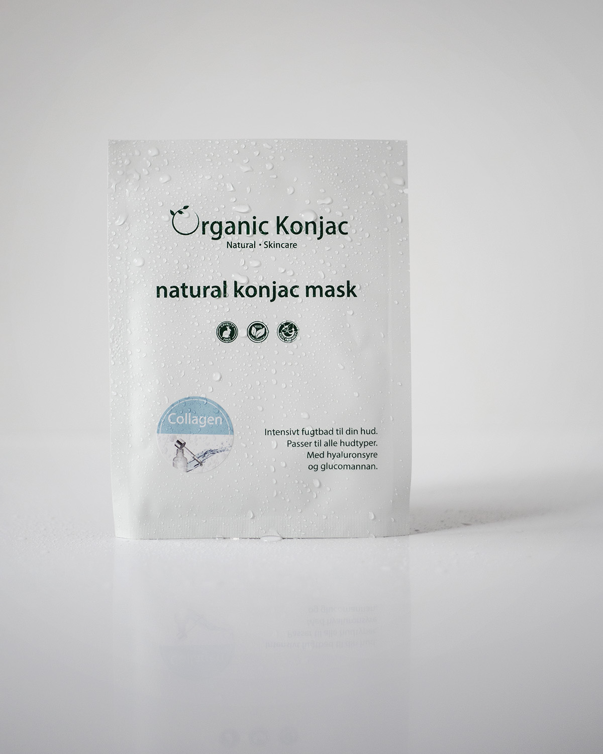 Organic Konjac Maske - Collagen - Bilde 2